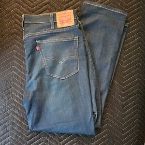 Levi's Dark Indigo Jeans with Leather Patch